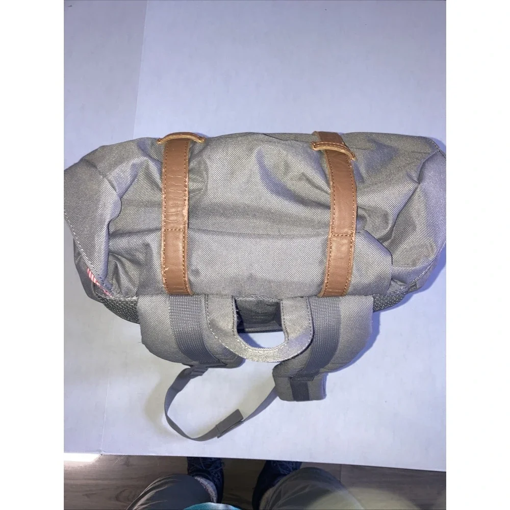 Herschel‎ Little America Mid Laptop Backpack Grey & Red/White Stripe Lining